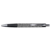 Black Ink Stroke Tree Patroon Pen (Achterkant)