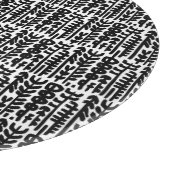 Black Ink Stroke Tree Patroon Snijplank (Hoek)