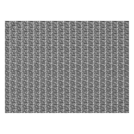 Black Ink Stroke Tree Patroon Tafelkleed (Voorkant (Horizontaal))