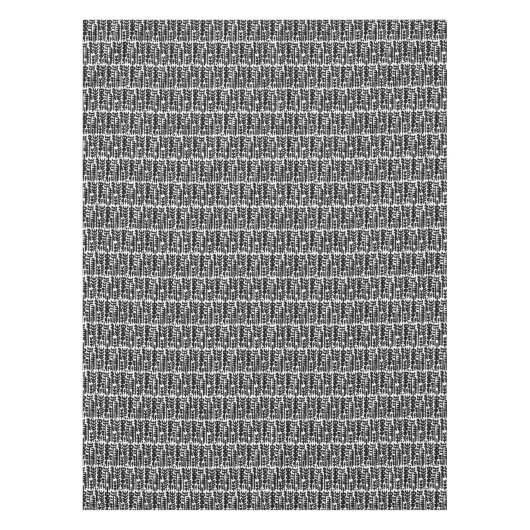 Black Ink Stroke Tree Patroon Tafelkleed (Voorkant)