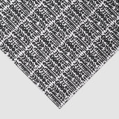 Black Ink Stroke Tree Patroon Tissuepapier (Detail)