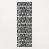 Black Ink Stroke Tree Patroon Yogamat (Voorkant)