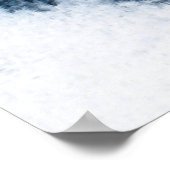 Black Ink Waterverf 18e verjaardag, welkomstbanner Poster (Hoek)