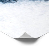 Black Ink Waterverf verjaardagsmuur poster zwarte  (Hoek)