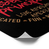 Black Instant Principal Liefde Afro-Amerikaans Poster (Hoek)