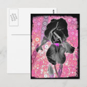 Black Iris Briefkaart (Voorkant / Achterkant)