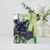 Black Iris Briefkaart (Staand voorkant)
