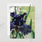 Black Iris Briefkaart (Voorkant / Achterkant)