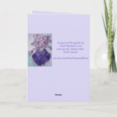 Black Iris Flower Floral Photo Love Birthday Card Kaart (Achterkant)