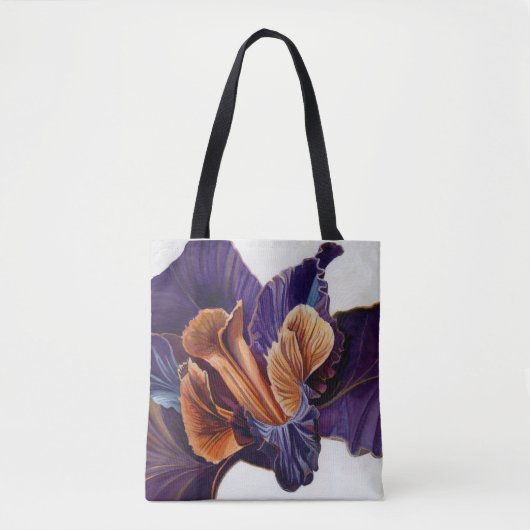Black Iris Tote Bag (Voorkant)