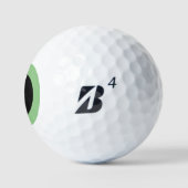 Black Irish Circle Bridgestone e6 golfballen 12 st (Logo)