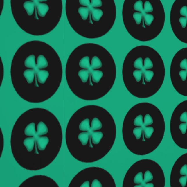 Black Irish Circle glad vinyl behang (Zoom)