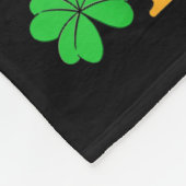 Black Irish Dripng Lips African American St Patric Fleece Deken (Hoek)