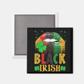 Black Irish Dripng Lips African American St Patric Magneet (Voorkant / Achterkant)