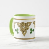 Black Irish Knotwork Mok (Voorkant links)