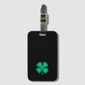 Black Irish luggage tag Bagagelabel (Voorkant (verticaal))