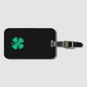 Black Irish luggage tag Bagagelabel (Voorkant (horizontaal))