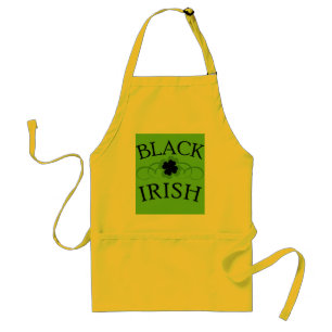 BLACK IRISH met Black Shamrock Standaard Schort