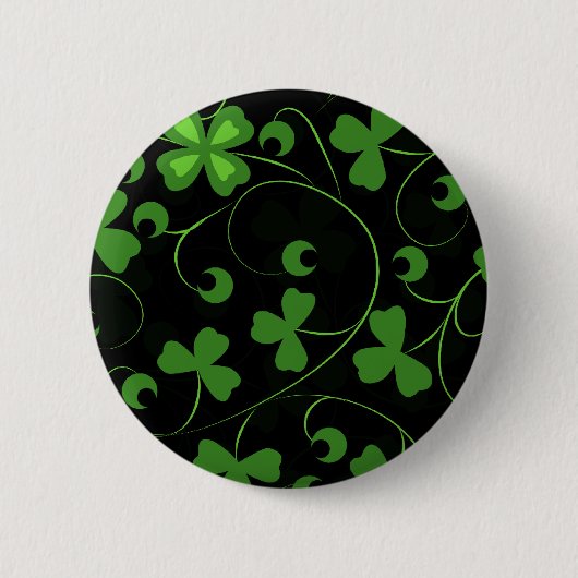 Black Irish Ronde Button 5,7 Cm (Voorkant)