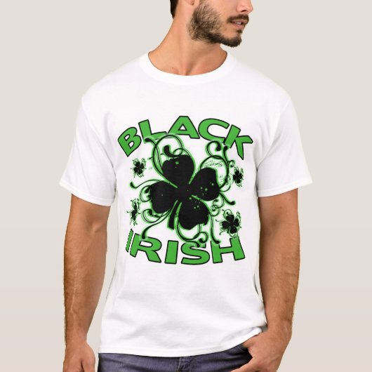 Black Irish St Patricks Day T-shirt (Voorkant)