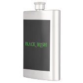 Black Irish stainless steel flask Flacon (Links)