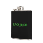 Black Irish wrapped flask Heupfles (Links)