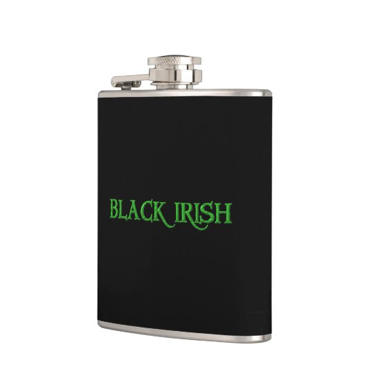 Black Irish wrapped flask Heupfles (Links)