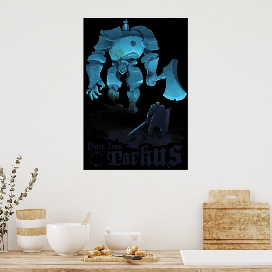 Black Iron Tarkus Poster (Keuken)