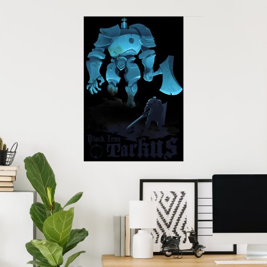 Black Iron Tarkus Poster (Thuiskantoor)