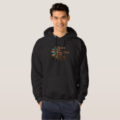 Black is Beautiful and I'm The Proof Sunflower Bla Hoodie (Voorkant volledig)
