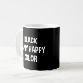 Black Is My Happy Color Gothic Emo Koffiemok (Voorkant links)