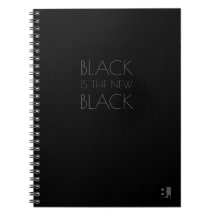 Black is the new Black - Typografie Notitieboek