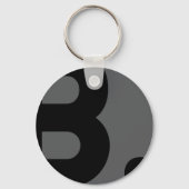 Black is the new Black - typografie sleutelhanger (Achterkant)