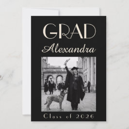 Black Ivory Veterinary Medicine Graduation Party Kaart