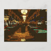 Black Jack en Poker Tables in Las Vegas Briefkaart (Voorkant)