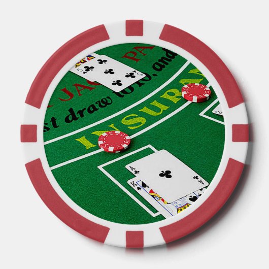 Black Jack Pokerfiches Poker Chips (Voorkant)