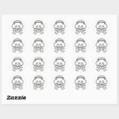 Black_Jack Ronde Sticker (Vel)
