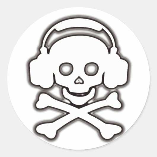 Black_Jack Ronde Sticker (Voorkant)