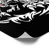 Black Jacob Fatu Wolf Poster (Hoek)