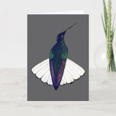 Black Jacobin Hummingbird  Kaart (Voorkant)