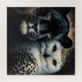 Black Jaguar and Snowy Owl Eyes of the Wild Puzzle Legpuzzel (Horizontaal)