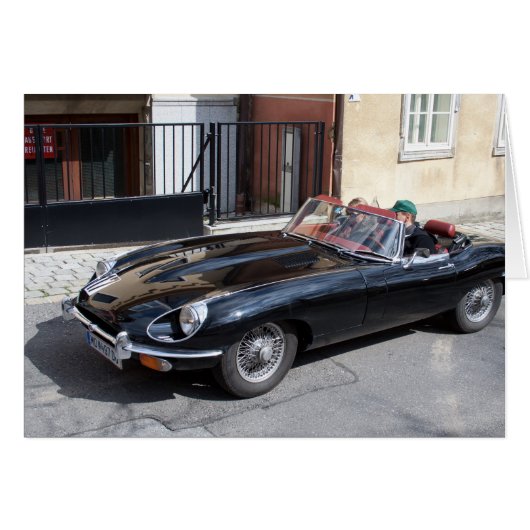 Black Jaguar E Type (Voorkant Horizontaal)