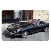 Black Jaguar E Type Magneet (Horizontaal)