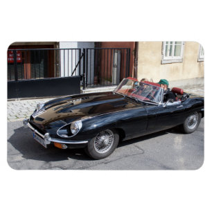 Black Jaguar E Type Magneet
