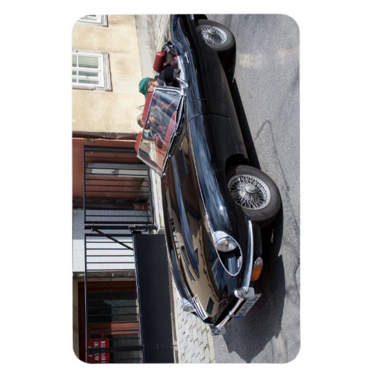 Black Jaguar E Type Magneet (Verticaal)