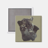 Black Jaguar Magneet (Voorkant / Achterkant)