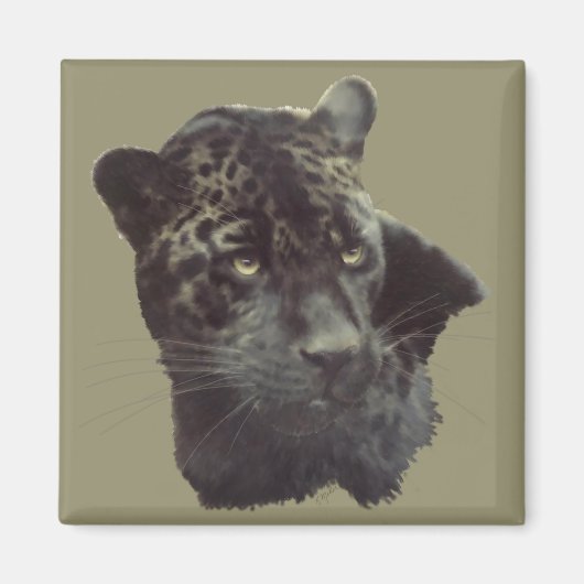 Black Jaguar Magneet (Voorkant)