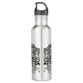 Black Jaguar Monogram Waterfles (Achterkant)