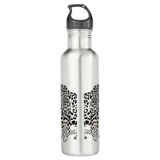Black Jaguar Monogram Waterfles (Achterkant)