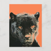 Black Jaguar Panther Briefkaart (Voorkant)